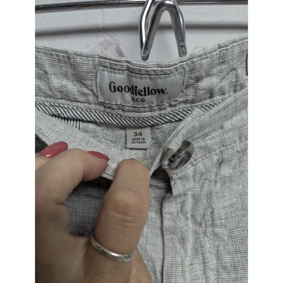 Shorts Lot Men's 33/34 Plaid Chino Bermuda Penguin Nautica Goodfellow 427 - Picture 3 of 13